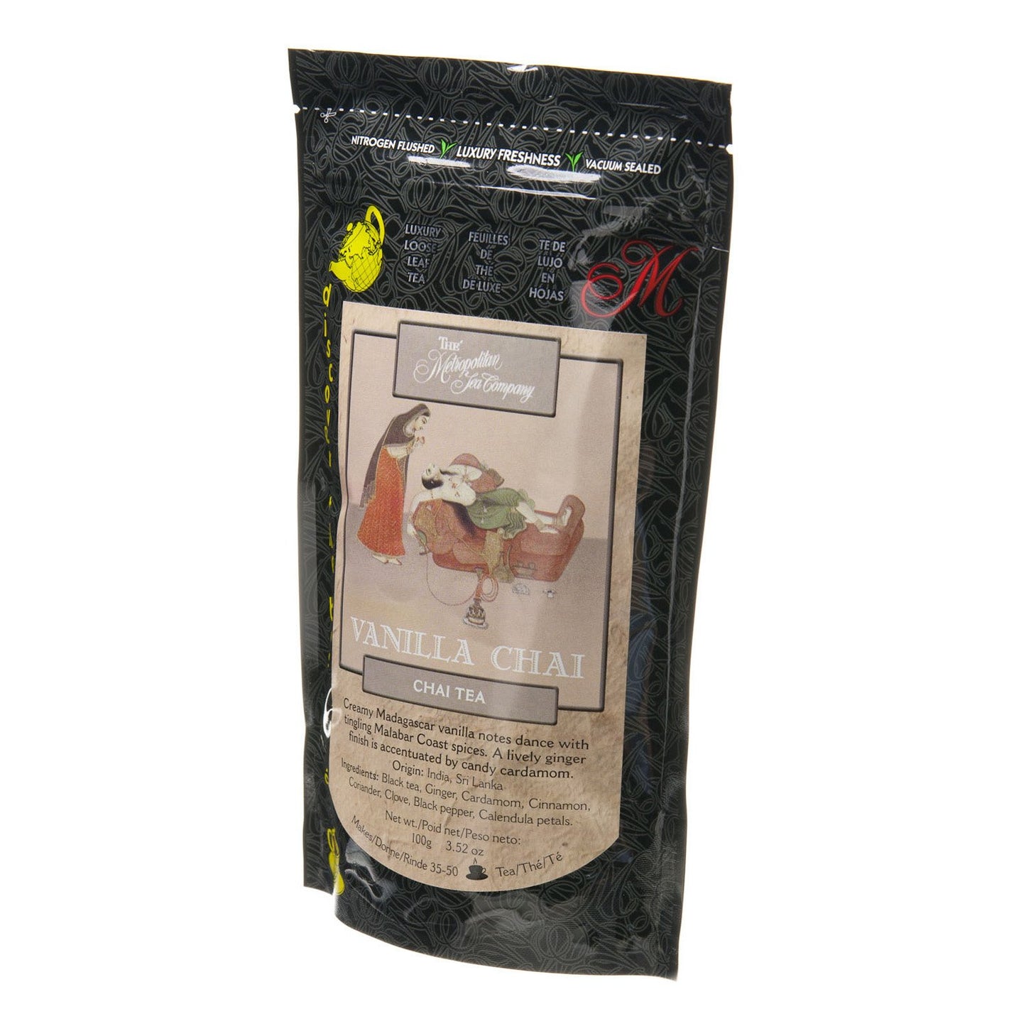 Metropolitan Tea Discovery Loose Tea Pack, Vanilla Chai Chai, 100gm