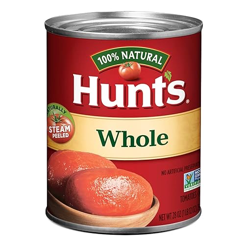 Hunt’s Whole Peeled Tomatoes, Perfect for Chili & Soups, 28 oz. Can