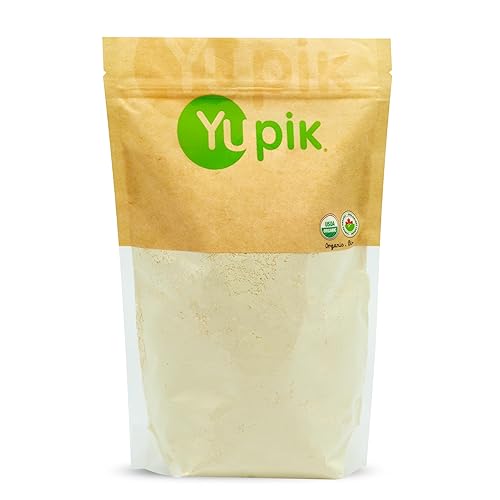 Yupik Organic Chickpea Flour, 2.2 lb (35.2 oz), Garbanzo Beans Flour, Finely Ground from Whole Chickpeas, Non-GMO, Gluten-Free, Vegan, Kosher, USDA