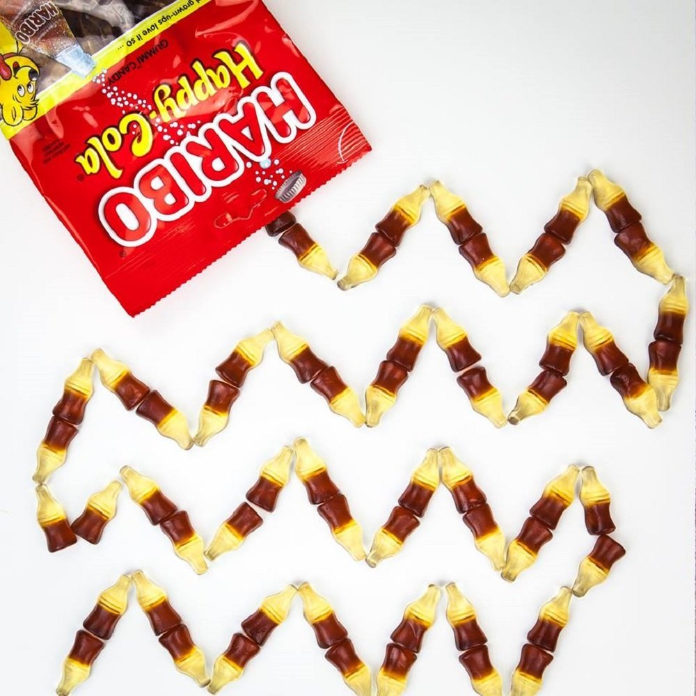 HARIBO Gummi Candy, Happy-Cola 8 oz. Bag (Pack of 10)