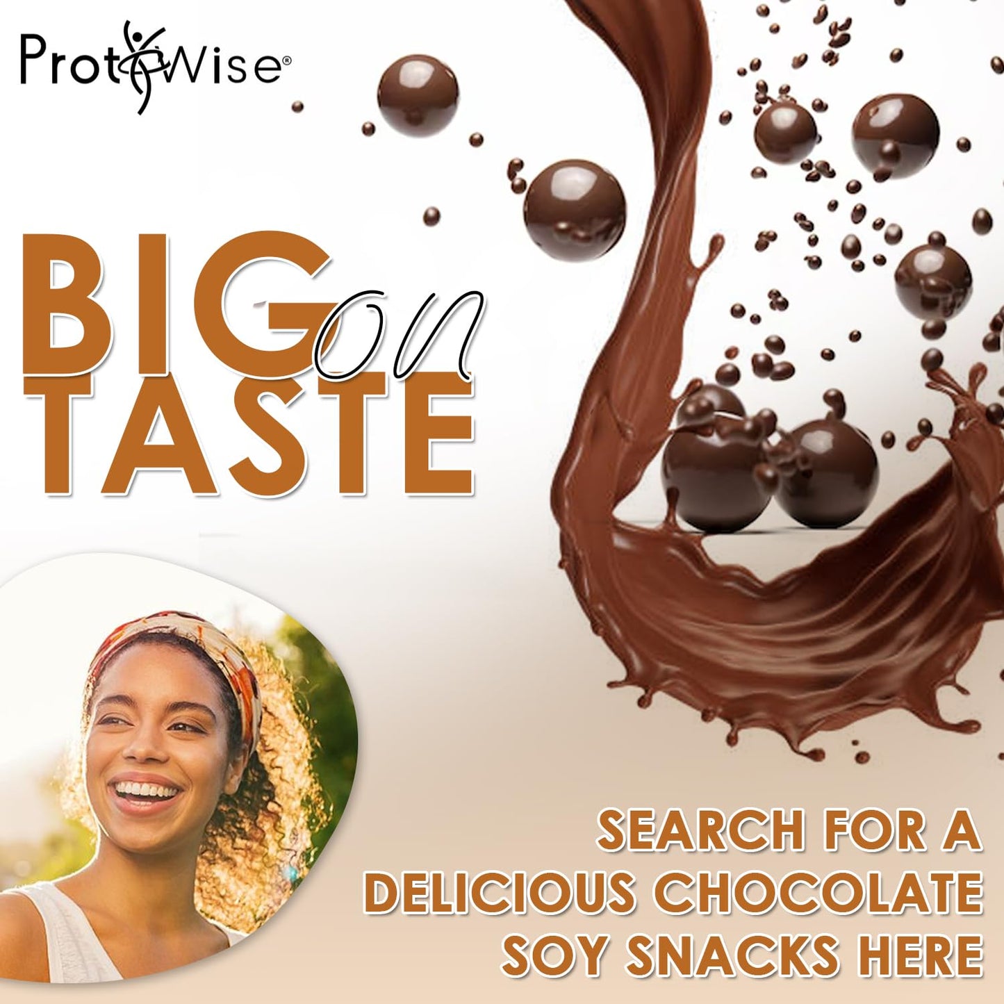 ProtiWise High Protein Soy Snacks | Peanut & Caramel Coated | 15g Protein, Low Sugar, Low-Carb | Gluten Free, KETO Friendly Snack for Hunger Control