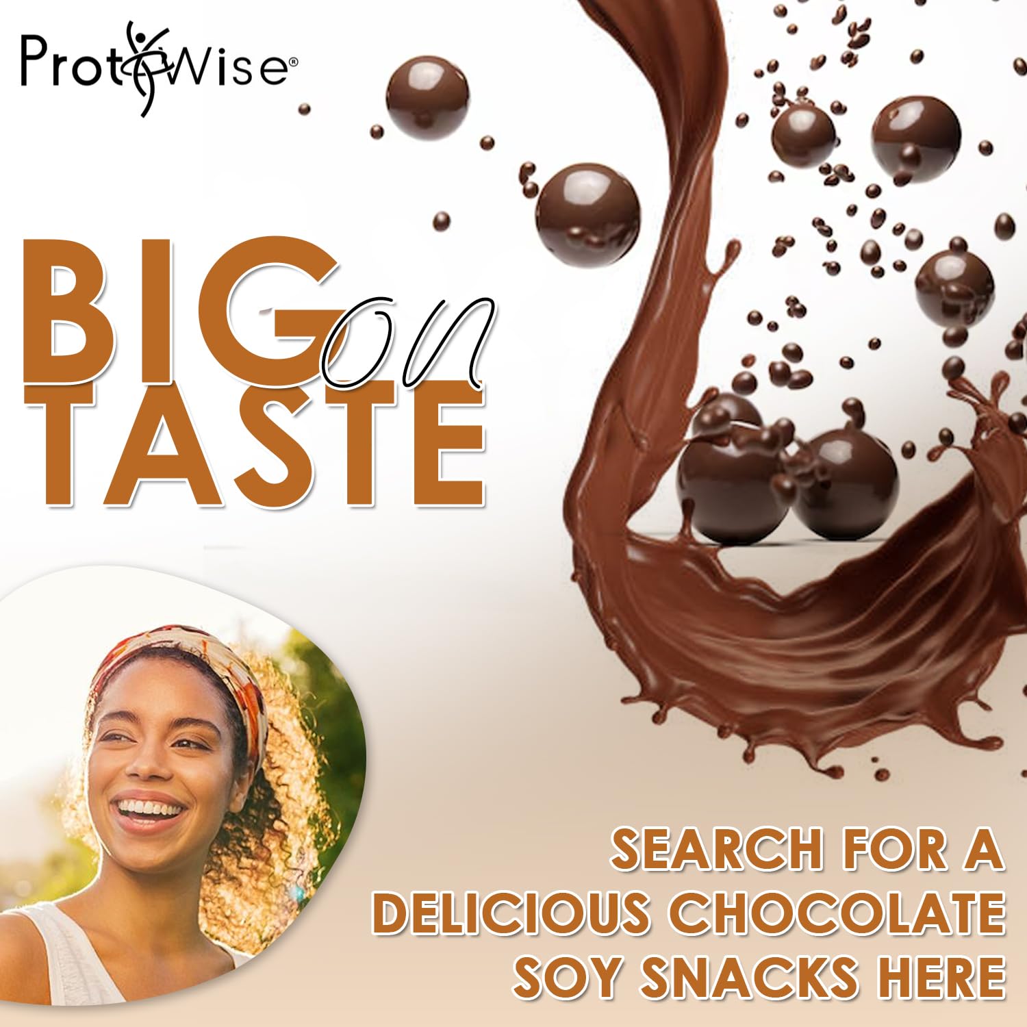 ProtiWise High Protein Soy Snacks | Peanut & Caramel Coated | 15g Protein, Low Sugar, Low-Carb | Gluten Free, KETO Friendly Snack for Hunger Control