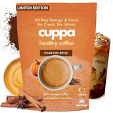 Cuppa Pumpkin Spice Mushroom Coffee with Adaptogens & Superfoods - Lion’s Mane, Ashwagandha & Cordyceps. Adaptogens + MCT to support natural energy
