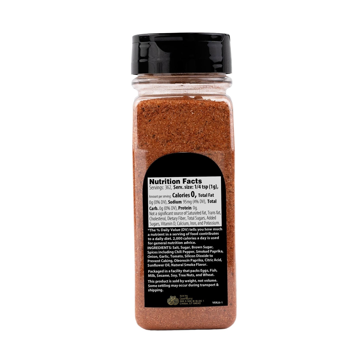 GranAroma Smoky BBQ Seasoning, Rich Smoky Flavor, Perfect for Grilling and Roasting (12.8 Ounce)