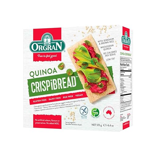 Orgran Gluten Free Super Grains Crispibread with Quinoa - 4.4 oz