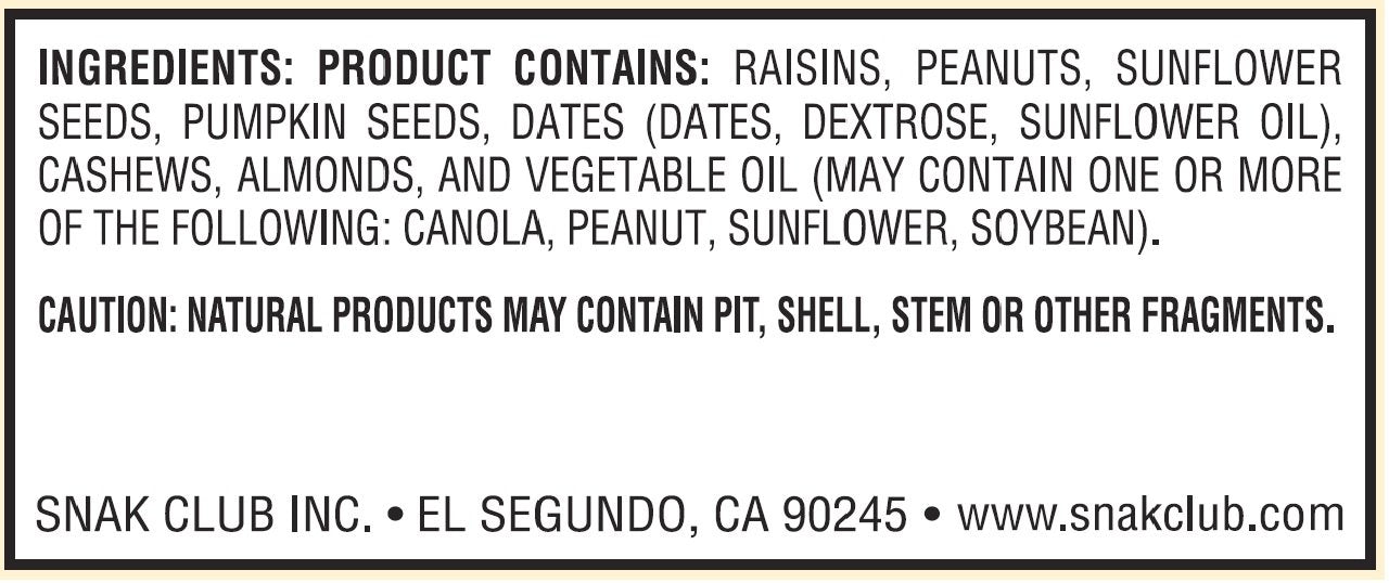 Grab & Go Fancy Trail Mix 2 oz. / 12 ct, Salty Snacks