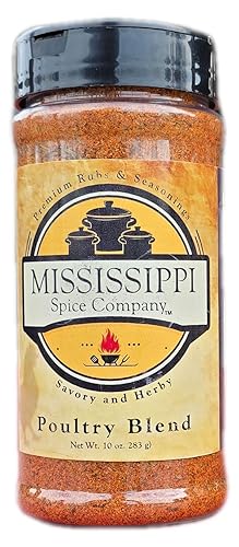 Mississippi Spice Company Premium Rubs & Seasonings, Poultry Blend, 10 oz