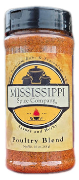 Mississippi Spice Company Premium Rubs & Seasonings, Poultry Blend, 10 oz