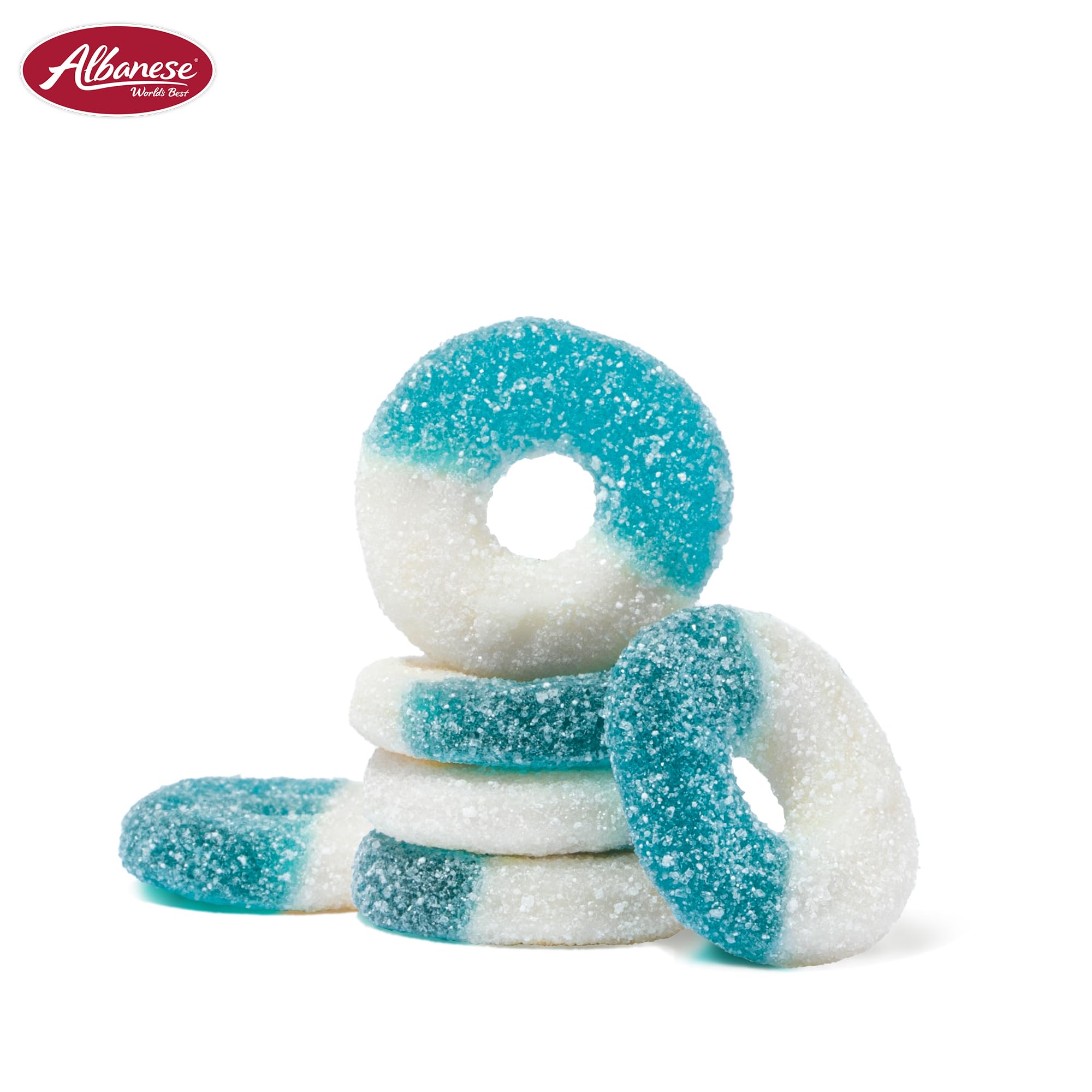 Albanese Candy, Gummi Blue Raspberry Rings, 4.5-pound Bag