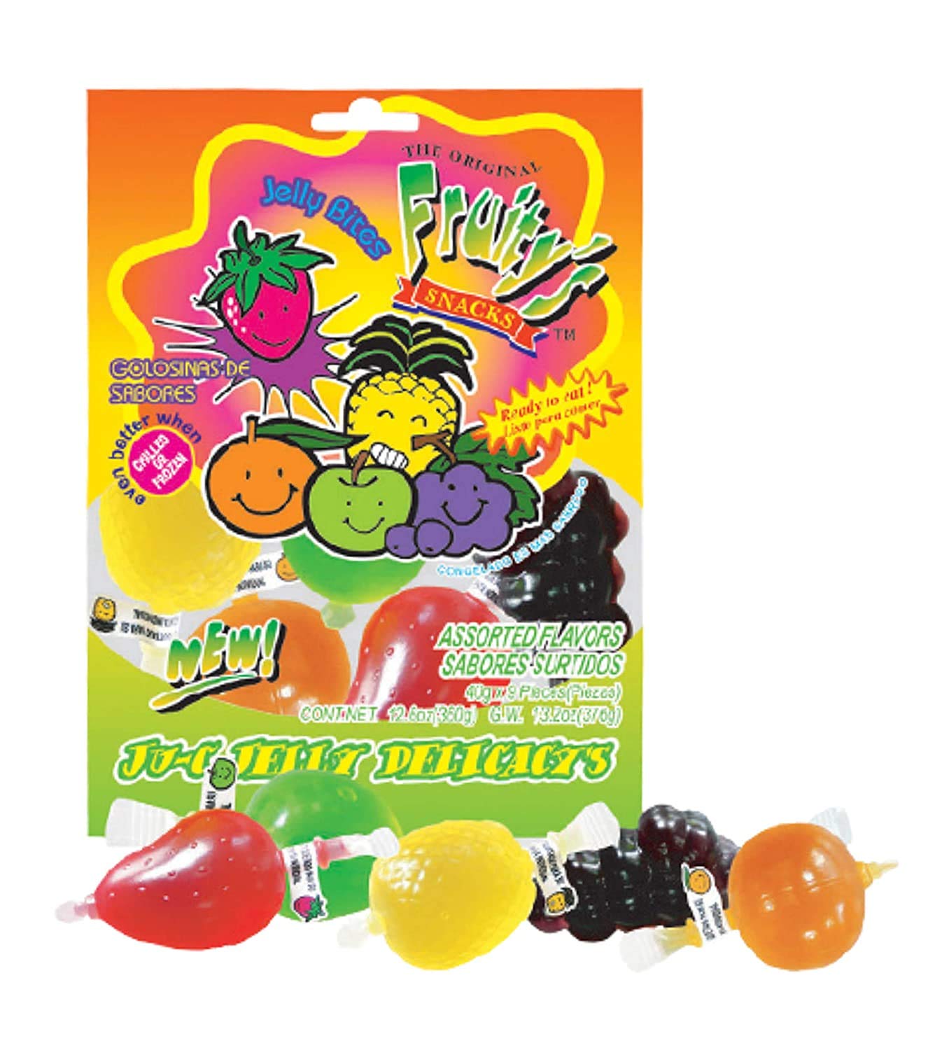 DinDon JU-C Jelly Fruity Snacks Made Famous on TikTok 4 Pack