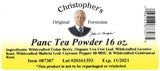Christopher's Original Formulas Panc Tea Powder 16 OZ