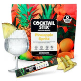 Cocktail Stix Zero Sugar Pineapple Spritz Mixer - Cocktail & Mocktail Drink Mixer - Skinny Mixes - Water Flavoring Packets - Vegan - No Calories, No