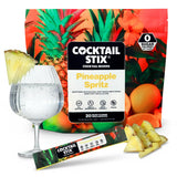 Cocktail Stix Zero Sugar Pineapple Spritz Mixer - Cocktail & Mocktail Drink Mixer - Skinny Mixes - Water Flavoring Packets - Vegan - No Calories, No