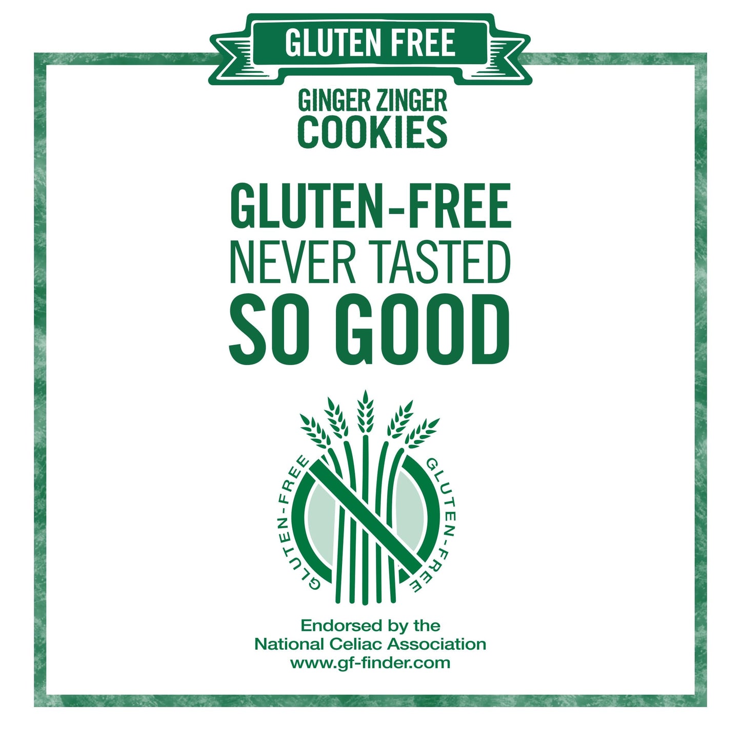 Tate's Bake Shop Gluten Free Ginger Zinger Cookies, 7 oz