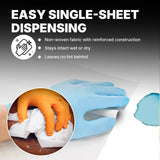 26029 Prep Wipe WHITE Lint Free Cleaning Towels Pack of 300 Sheets, 10" x 14" (1 Box) - Multi-purpose, Reusable, Perforated, Industrial Grade