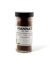 Hanna's Chili Con Carne Seasoning, Premium Quality, 4 fl oz Glass Jar