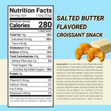 Nongshim Ppang Bujang Salted Butter Roll Snack - Savory and Salty Baked Good with Salted Butter, Croissant Shaped, Soft and Crunchy Korean Snack, 1.94