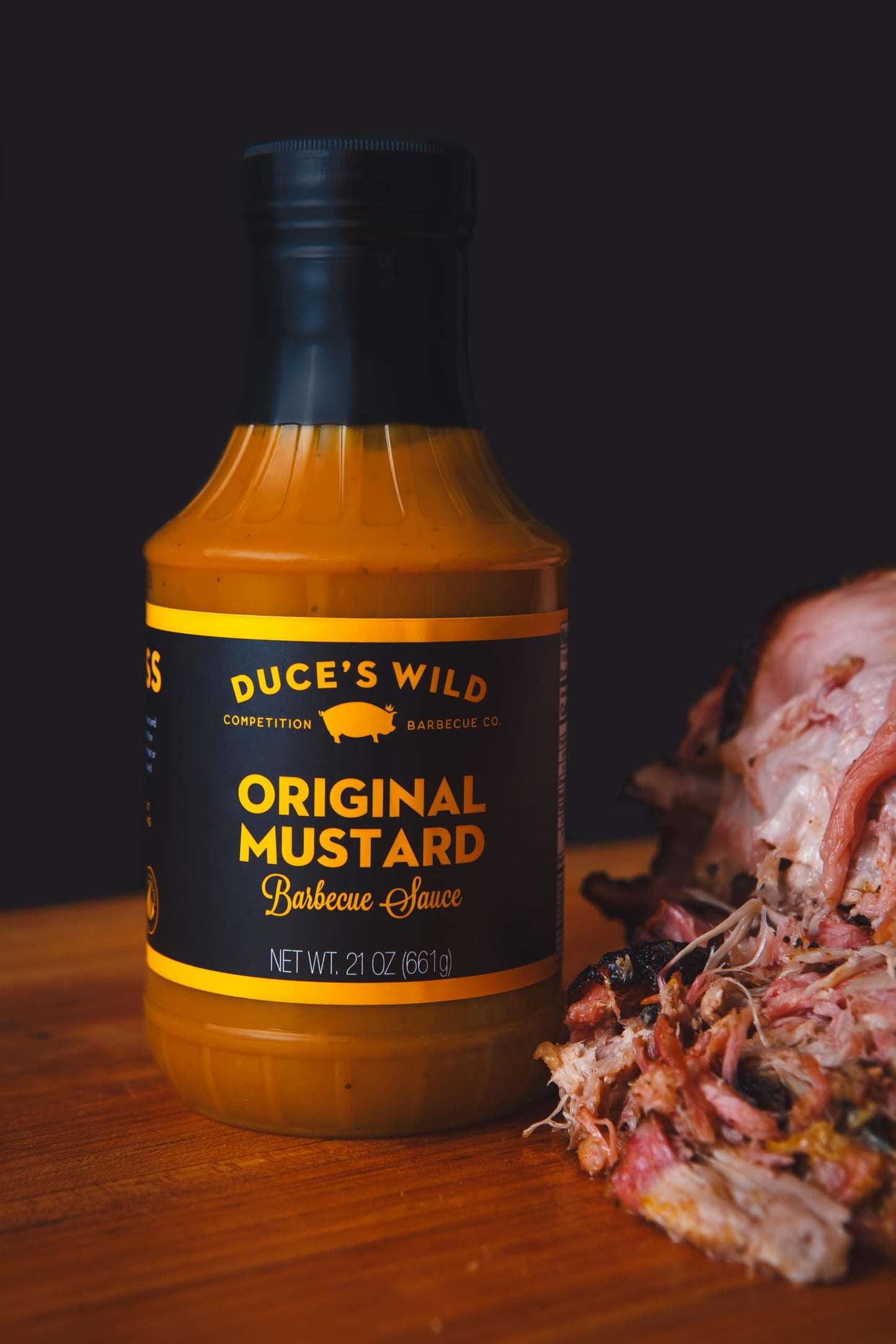 Duce’s Wild Barbecue South-Carolina Style 'Original Mustard' BBQ Sauce - Award-Winning Mustard Based Barbecue Sauce - Sweet & Tangy with Mild Heat