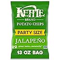 Kettle Brand Potato Chips, Jalapeno Kettle Chips, Party Size, 13 Oz