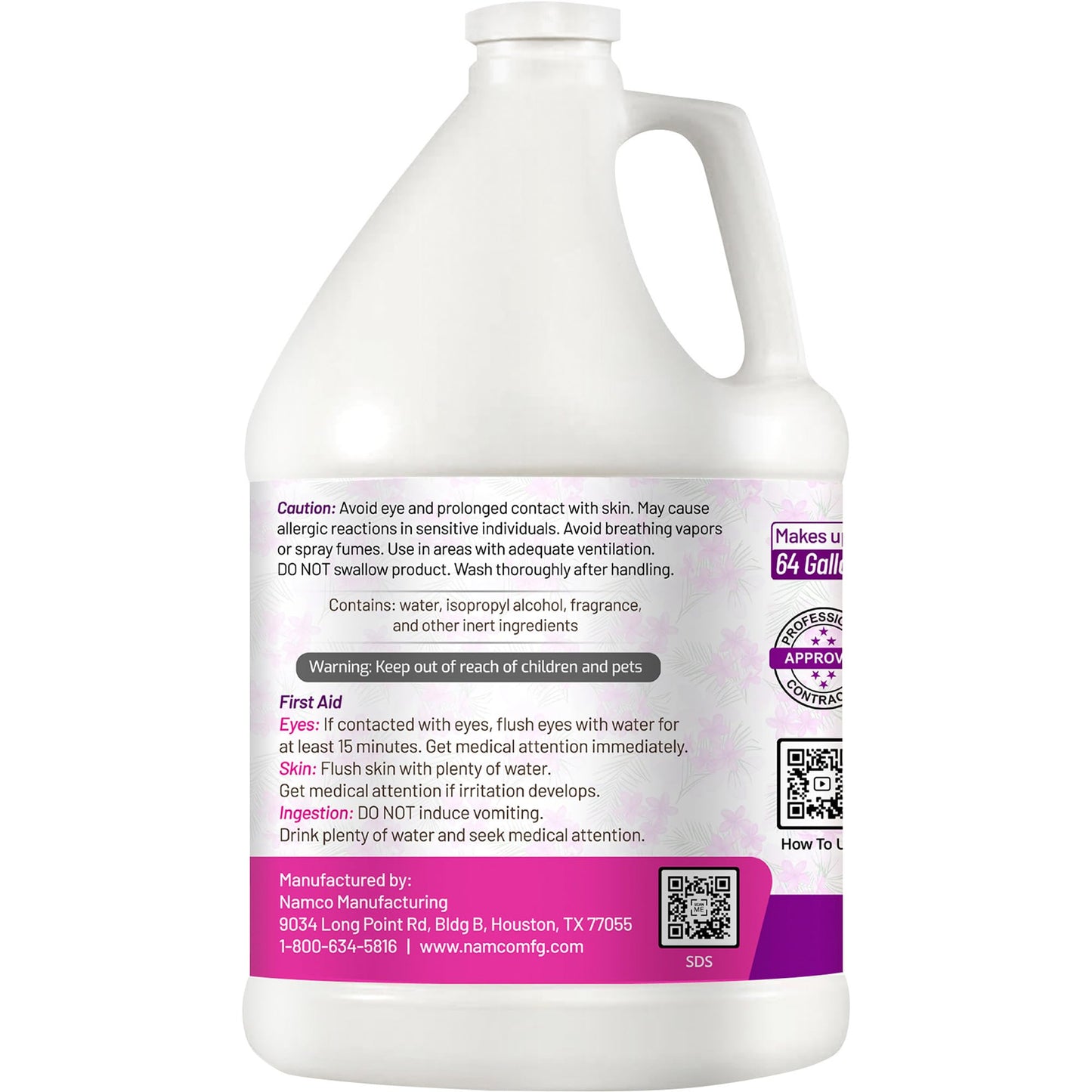 Namco 5100 Carpet and Room Deodorizer, 1 gallon, Plumeria