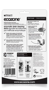 ECOZONE Enzymatic Drain Cleaning Sticks, 12 CT
