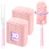 30 Count Duster Refills Compatible with Swiffer Handle, 360° Multi-Surface Duster Refills with 1 Handle, Dusters with 5X Microfibers for Cleaning
