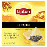 Lipton Black Tea Lemon, Pyramid Tea Bags, Flavored Teabags for a Refreshing Cup of Tea, 20 Total Tea Bags