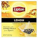 Lipton Black Tea Lemon, Pyramid Tea Bags, Flavored Teabags for a Refreshing Cup of Tea, 20 Total Tea Bags