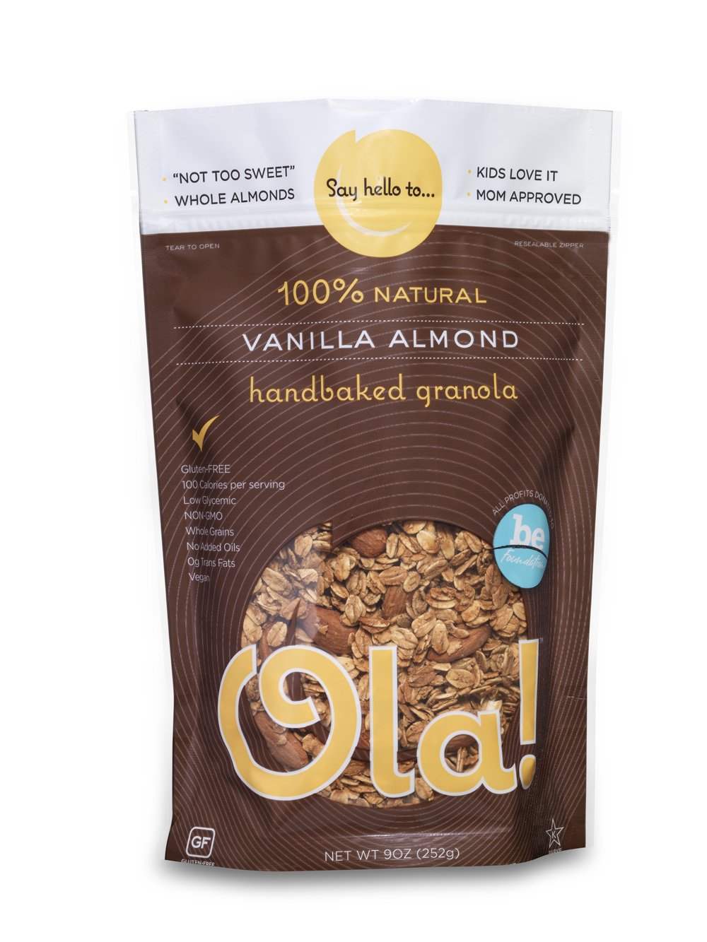 Ola Gluten Free Granola, Vanilla Almond, 9 Ounce (6 pack)