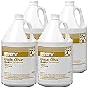 MISTY Crystal Clear Dust Mop Treatment - 1 Gallon (Case of 4) 1003411 - Helps in Removal of Dirt, and Abrasive Matter from Wood, Asphalt, Linoleum