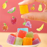 7.05oz Crystal Candy, Fruit Flavors Gem Crystal Amber Candies, Colourful Assorted Gummy, Irresistible Crispy-Chewy Texture Asmr Gems Crunchy Outside