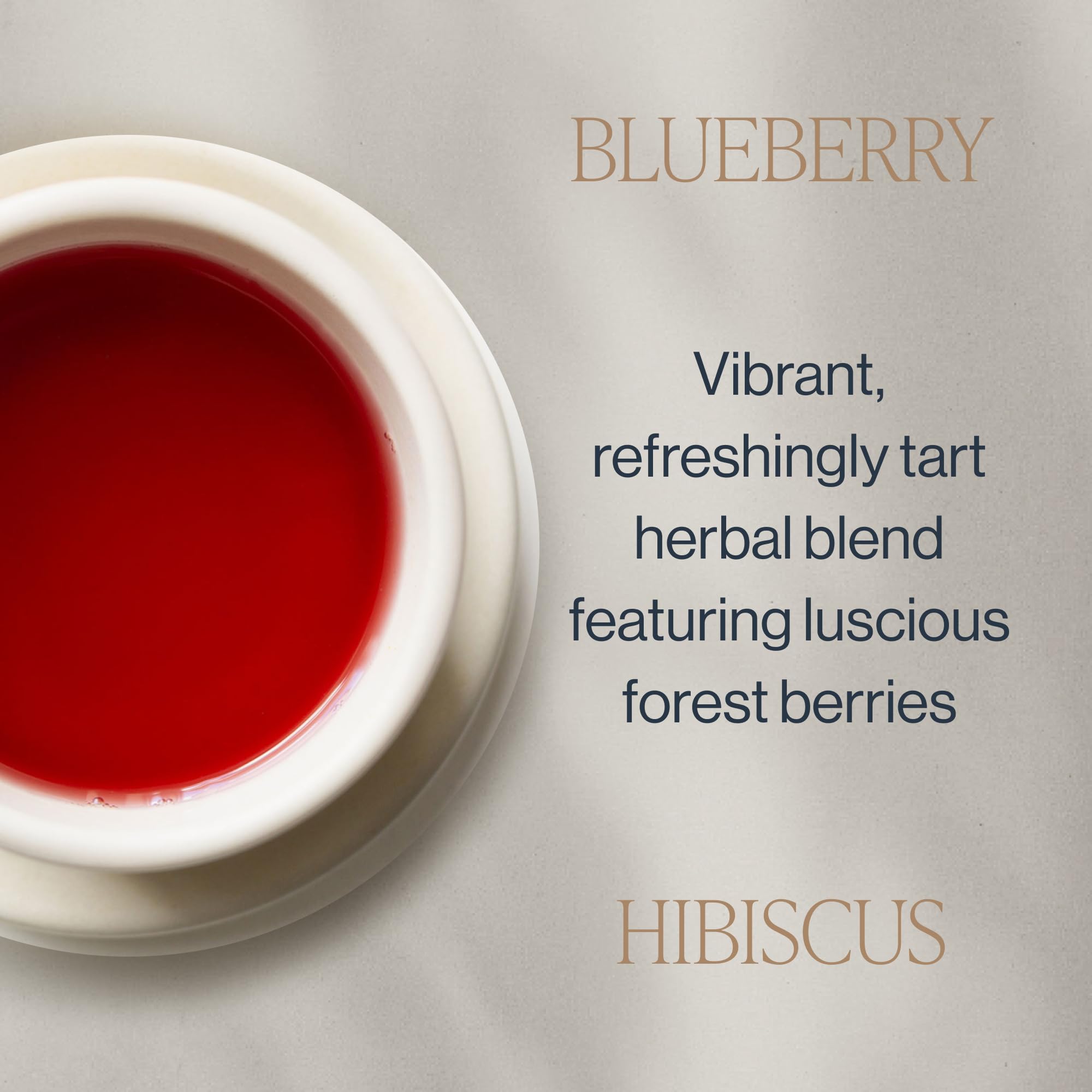 Rishi Tea Blueberry Hibiscus Herbal Tea - USDA Organic, Direct Trade Sachet Bags, Antioxidants, Caffeine Free, Sweet, Tangy - 15 Count (Pack of 1)