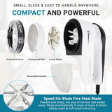 Power Corded Electric Fabric Shaver, No Battery, Pilling & Fuzz Remover for Clothes, Furniture, Couch, Sweaters - 6 Leaf Blades - Portable Defuzzer