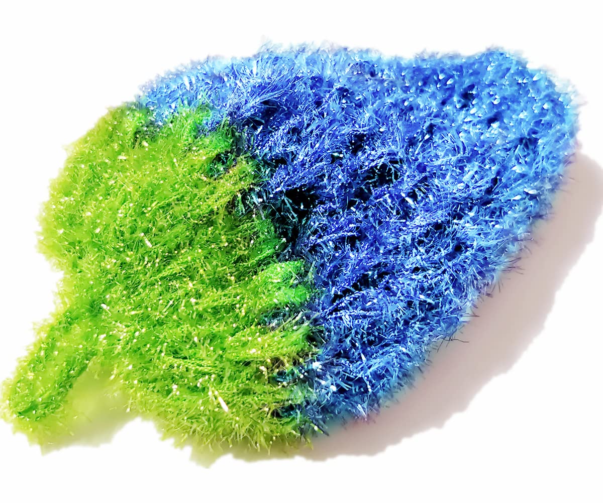 Fruit Strawberry Acrylic Dish Scrubber Non-Scratch Washing Sponge Rag Cleaning Cloth Pink Blue Purple
