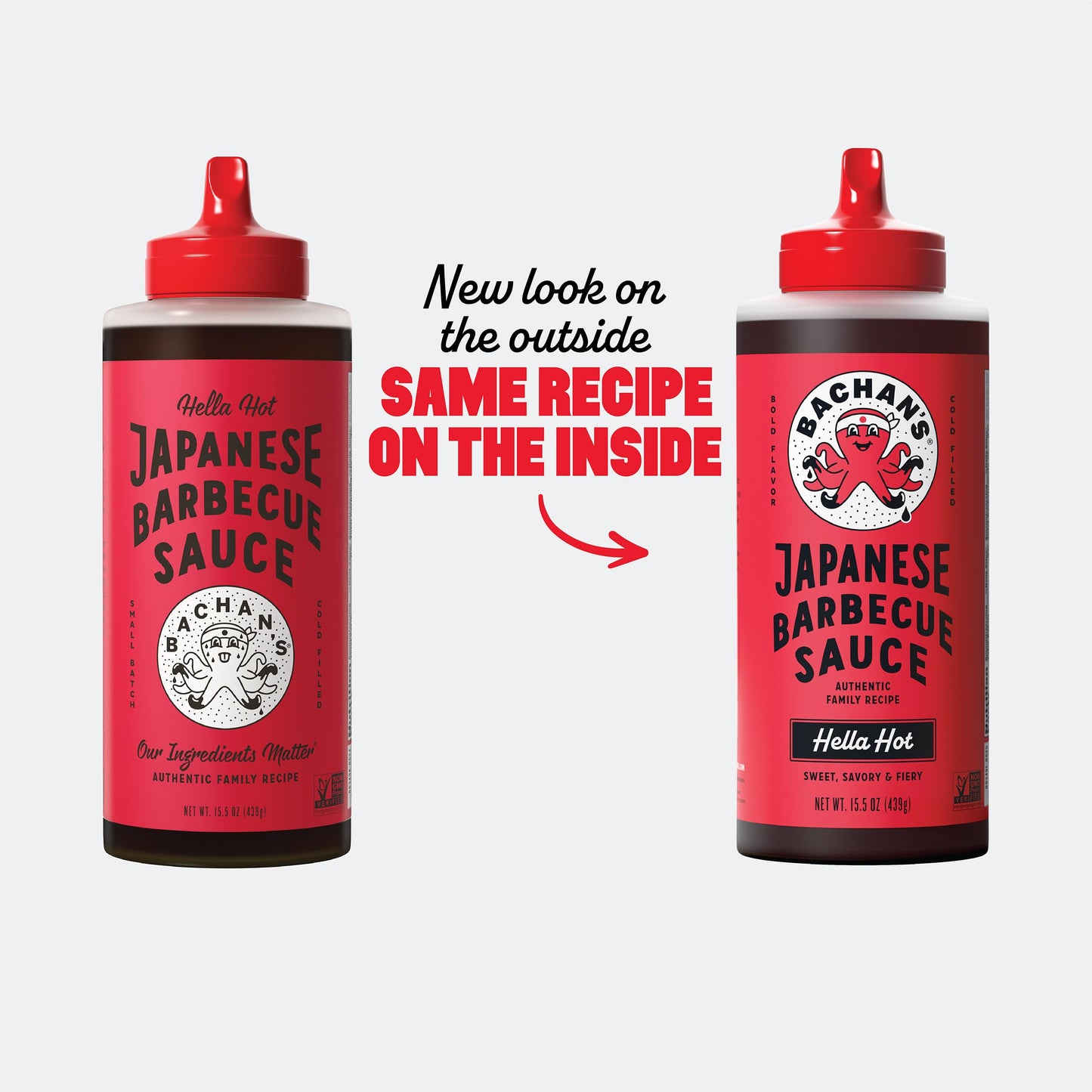Bachan's Japanese Barbecue Sauce - Hella Hot, 15.5 Oz Bottle, Cold-Filled, Non GMO, No Preservatives, BPA free - BBQ Hot Sauce for Wings, Chicken