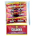 Gift Set: Spicy Brown Mustard Packets (9g) - 25 Count with Spreader in Food-Safe Slide-Seal Bag by CMC Products (approximately 25 packets)