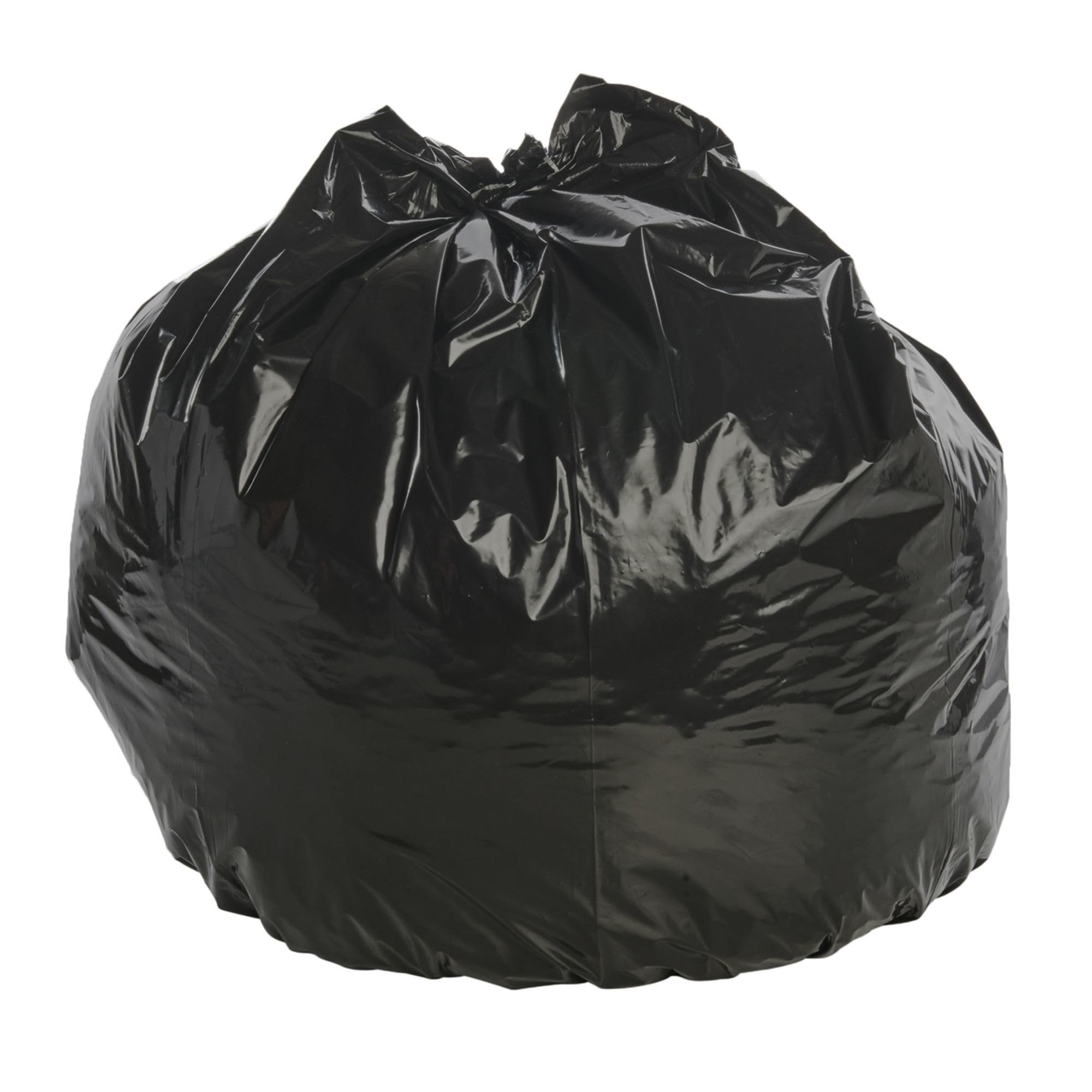 Stout by Envision 40-48 Gallon Heavy Duty Total Recycled Content (TRC) Trash Bags, XX-Heavy 1.5 Mil Plastic, 30% PCM, 100 Bags, 40"x48" (T4048B15)