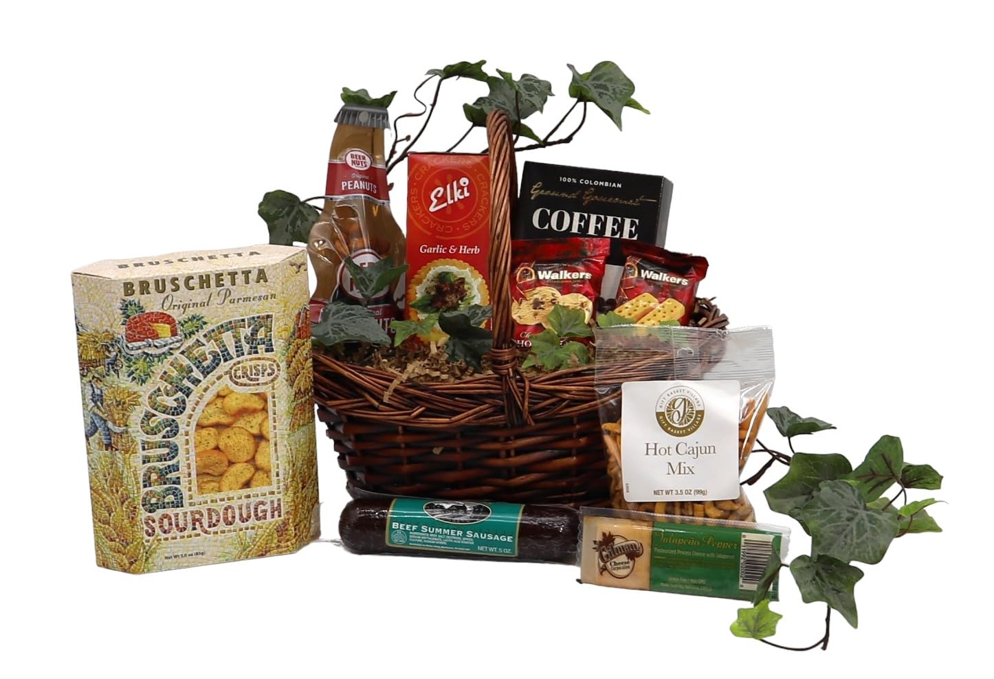 Gift Basket Village: World Class Boss - Gourmet Crackers, Coffee, Cookies, Sausage, Cheese & Nuts