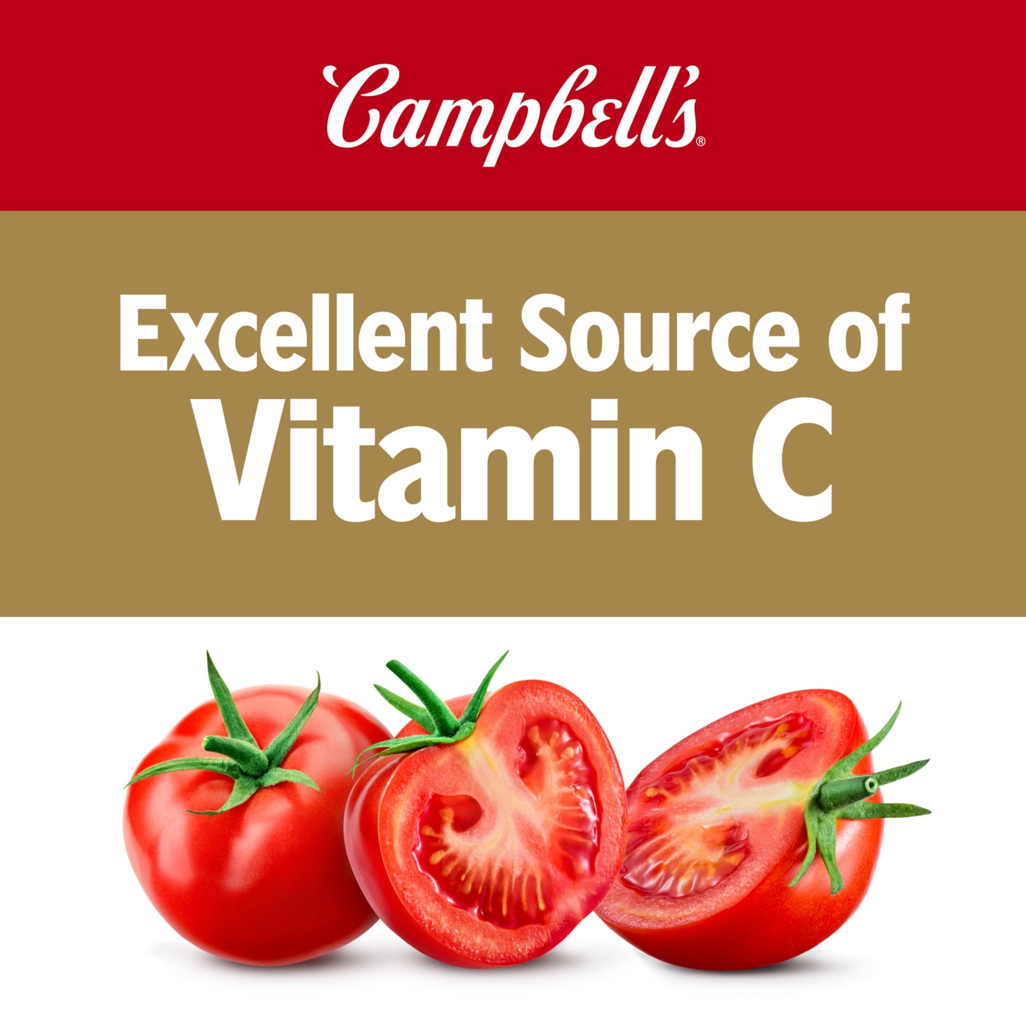 Campbell's 100% Tomato Juice, 5.5 fl oz Can (6 Pack)