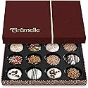 Cremelle Gourmet Cookies Gift Box, 12 Pieces of Food Gifts Cookies, Ideal Mothers Day Chocolate Candy Gift Box for Friends, Colleagues and Loved Ones