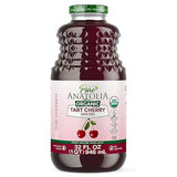 Pure Anatolia Organic Tart Cherry Juice 32 fl oz - Unsweetened Pure Tart Cherry Juice Organic - No Sugar Added, Non GMO, Gluten Free, Kosher - Sour