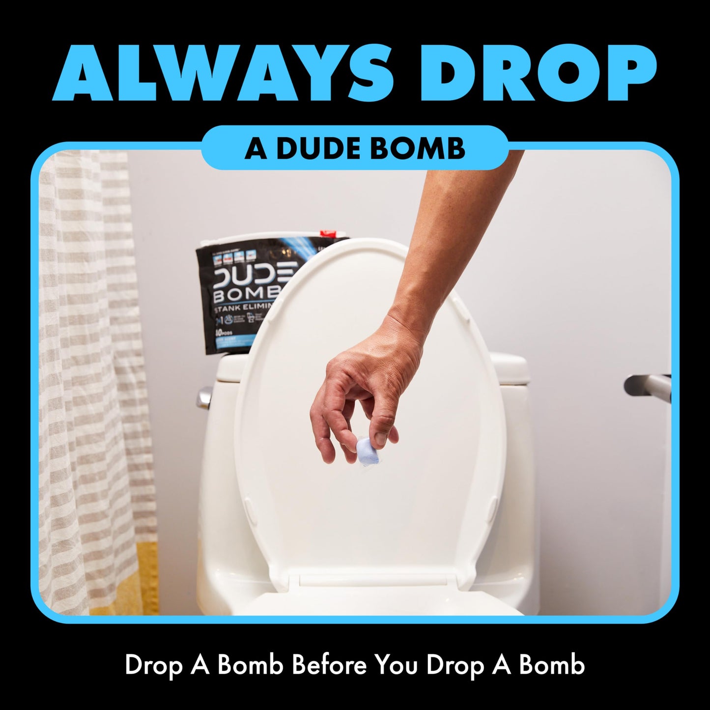 DUDE Wipes DUDE Bombs Toilet Stank Eliminator - 2-in-1 Air Freshener and Toilet Bowl Cleaner - 1 Pack (40 Pods) - Deodorizing Blend of Lavender