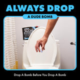 DUDE Wipes DUDE Bombs Toilet Stank Eliminator - 2-in-1 Air Freshener and Toilet Bowl Cleaner - 1 Pack (40 Pods) - Deodorizing Blend of Lavender