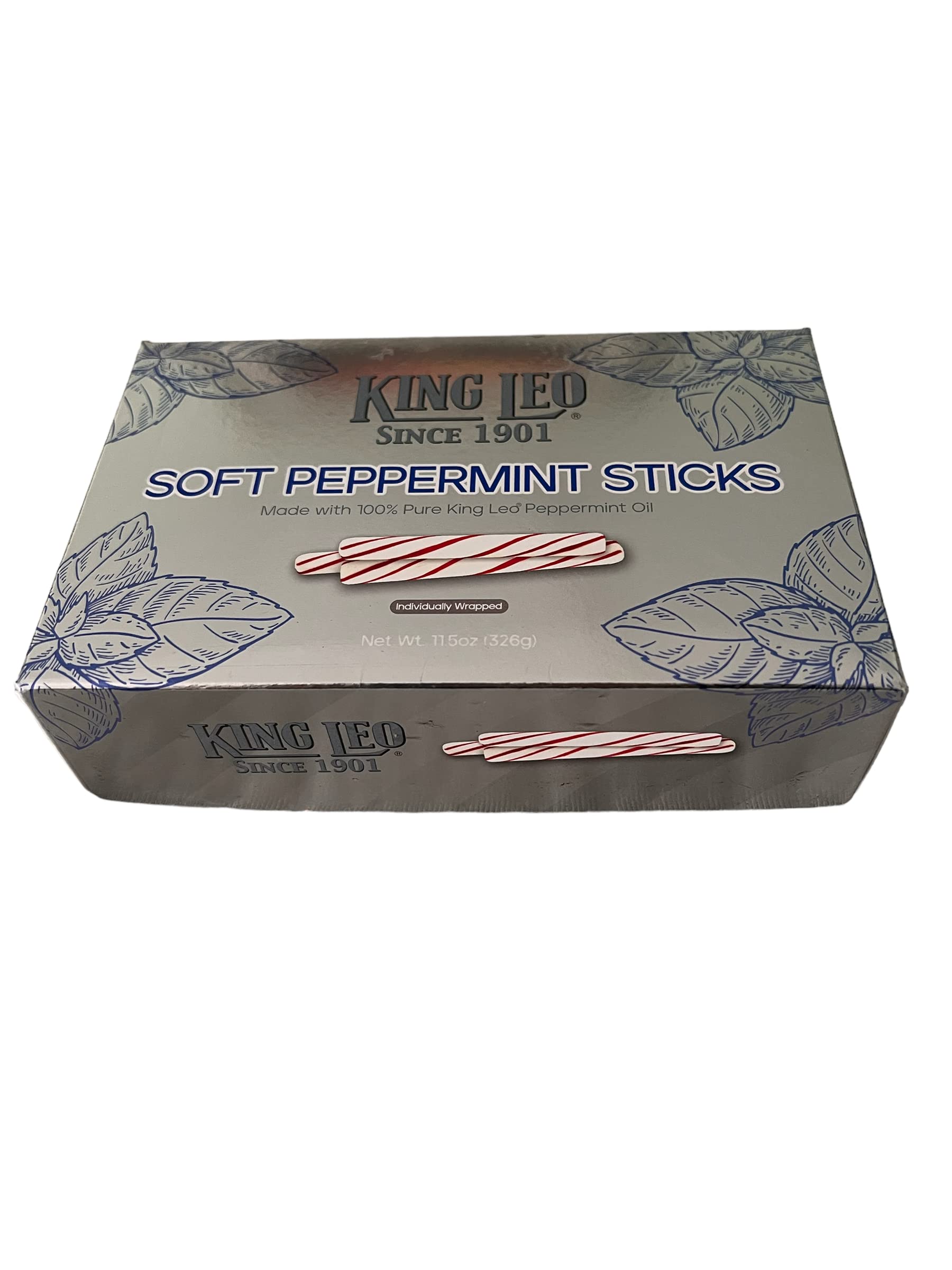 King Leo Soft Peppermint Sticks (11.5 oz Box)