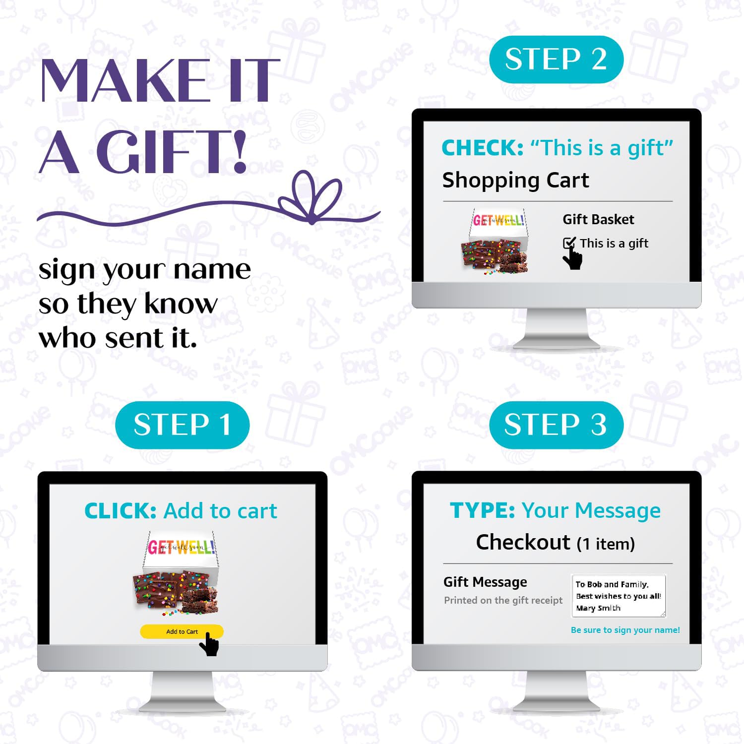 Get Well Soon Gift Basket Chocolate Brownies Cookies Food Gift Treats For Men Women Kids Individually Wrapped Care Package After Surgery | Nut Free |