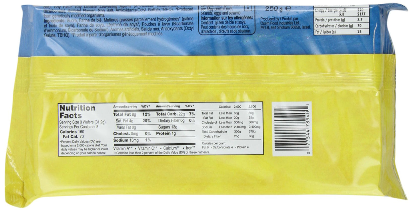 Osem Wafers Vanilla, 8.8000-ounces (Pack of12)