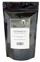 Elmwood Inn Fine Teas, Genmaicha Japanese Green Tea, 16-Ounce Pouches