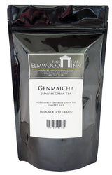 Elmwood Inn Fine Teas, Genmaicha Japanese Green Tea, 16-Ounce Pouches