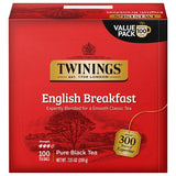 Twinings English Breakfast Black Tea Individually Wrapped Bags, 100 Count (Pack of 1), Smooth, Flavourful, and Robust, Caffeinated, Enjoy Hot or Iced