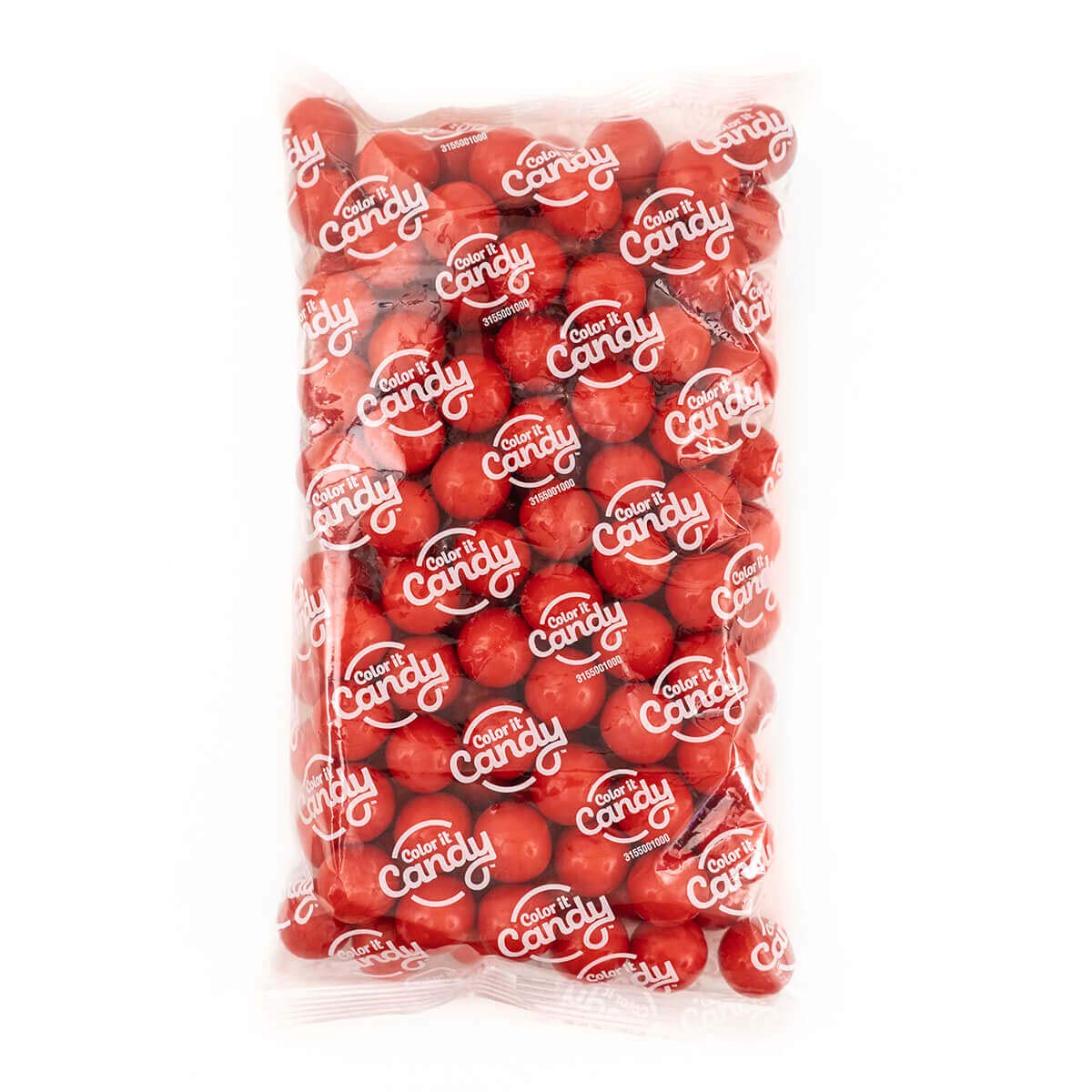 Color It Candy Red 1 inch Gumballs 2 Lb Bag - Perfect For Table Centerpieces, Weddings, Birthdays, Candy Buffets, & Party Favors.